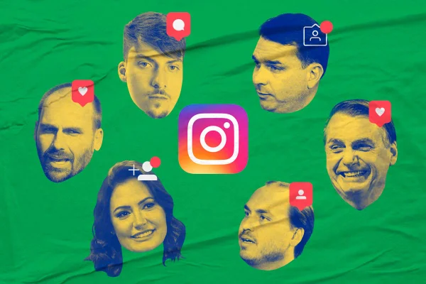 Carlos segue Renan, que não segue Jair… o Instagram do clã Bolsonaro