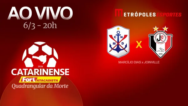 Catarinense 2026: assista a Marcílio Dias x Joinville ao vivo no YouTube