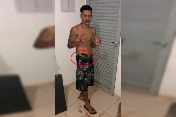 Traficante faz ameaças, ostenta arma nas redes sociais e é preso no Entorno
