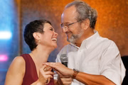 Sandra Annenberg e Ernesto Paglia, seu marido