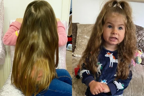 Cabelo gigantesco de bebê de 2 anos impressiona a internet
