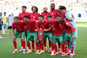 Seleção do Marrocos antes de jogo contra o Brasil na Copa do Mundo