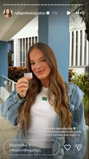 Rafaella Justus vota nas eleições de 2026 Rafaella Justus vota nas eleições de 2026