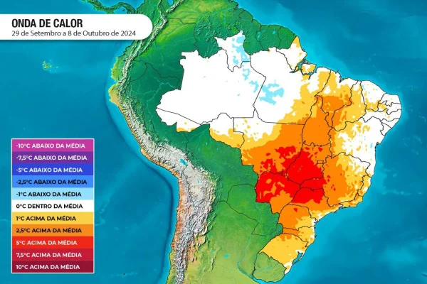 Nova onda de calor se configura sobre o Brasil. São Paulo terá retorno de temperaturas altas e umidade do ar baixa até terça-feira (3/10) - Metrópoles