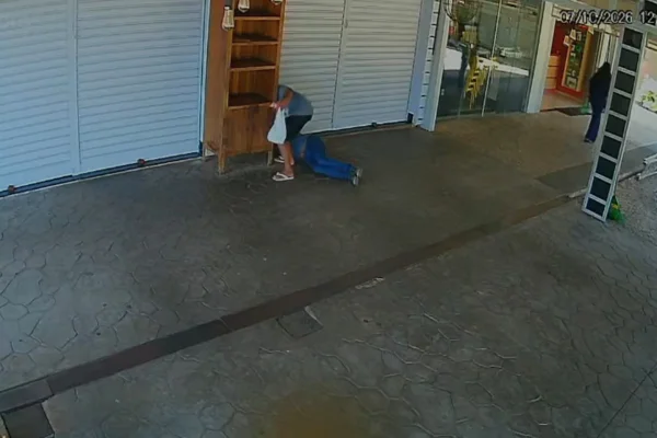 Imagem de câmera de segurança