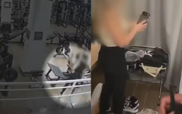 imagem colorida mulher presa apos furto de celular em academia de goiania