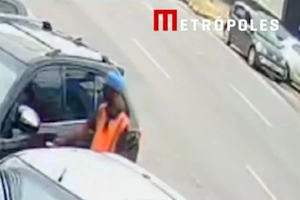 flanelinha arromba carro e leva bolsa em avenida de Taguatinga