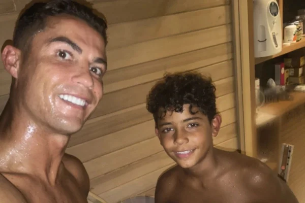 Cristiano Ronaldo e o filho