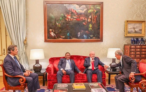 Lula e Haddad se reúnem com presidente de Portugal, Marcelo Rebelo de Souza, em Lisboa