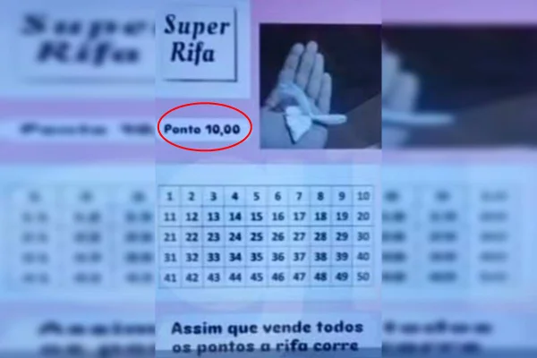Mulher presa por tráfico ao fazer rifa de cocaína de R$ 10