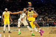 LeBron James, em ação pelo Lakers.