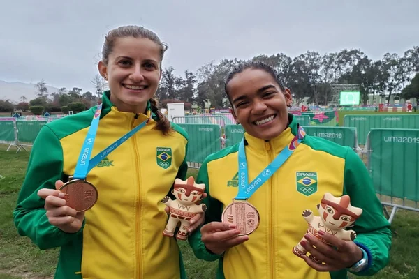 Revezamento feminino do pentatlo moderno é bronze no Pan-Americano