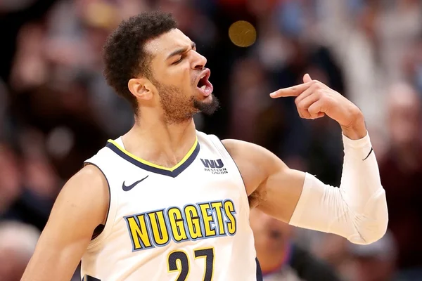 Jamal Murray em jogo do Denver Nuggets