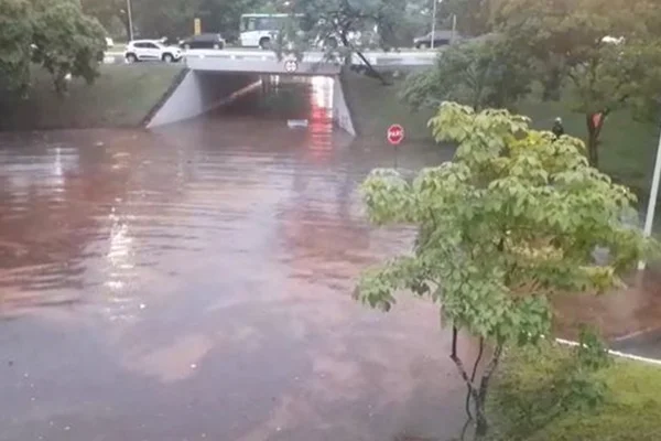 Tesourinha alagada no DF