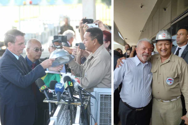 Joel Barbosa, com Bolsonaro e Lula