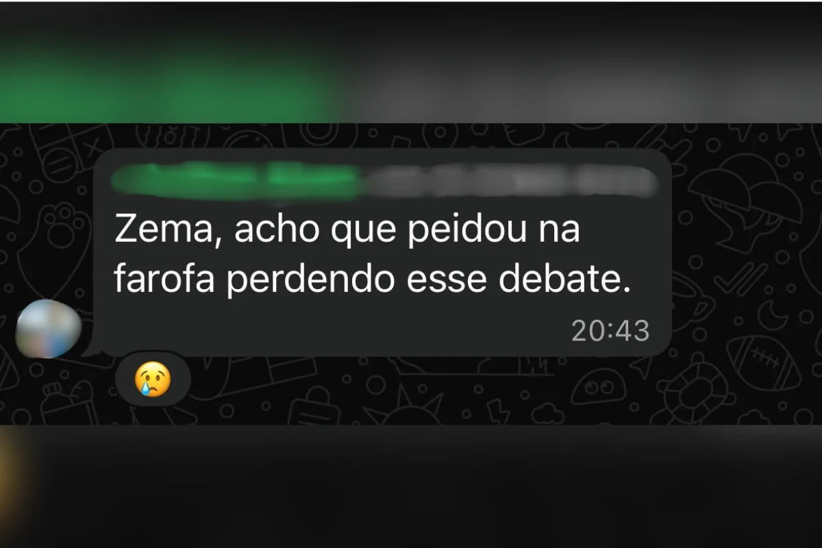 Ausência de Zema em debate gera críticas e ameaça perda de votos Ausência de Zema em debate gera críticas e ameaça perda de votos