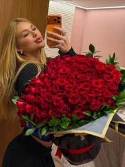 Virginia mostrou buquê de flores