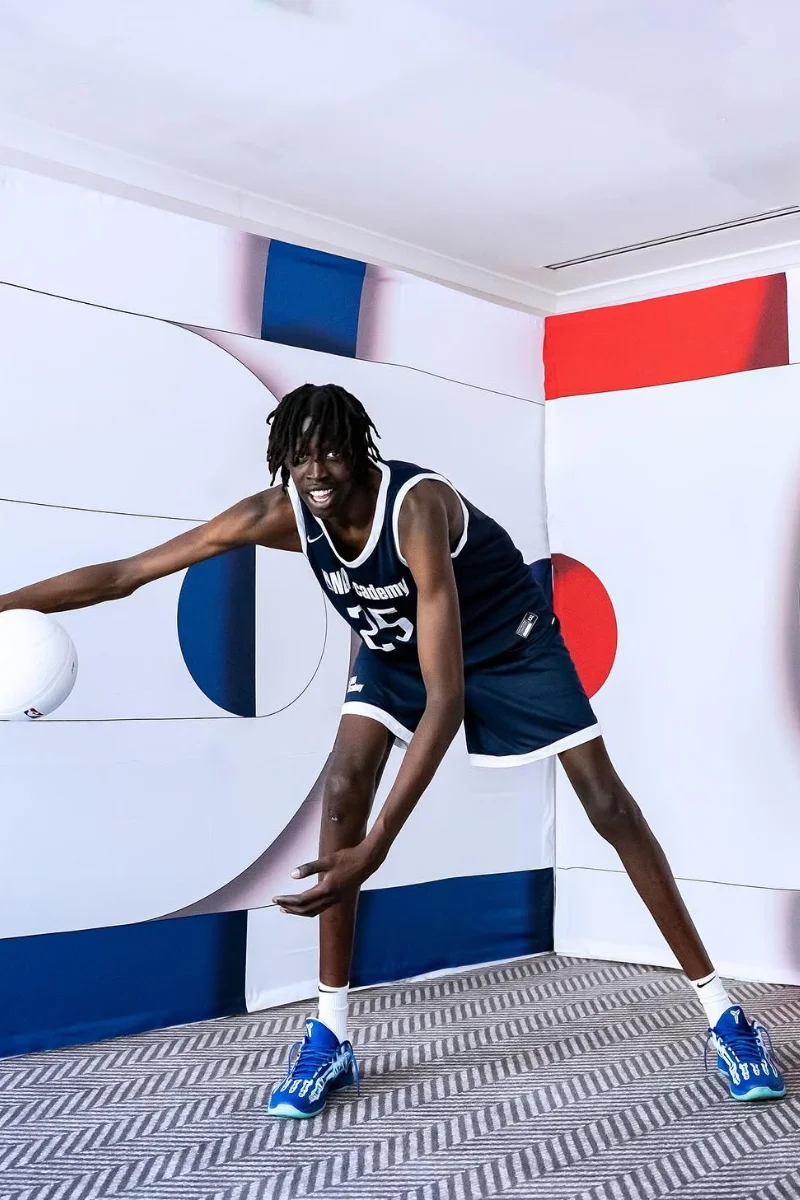 O jovem sonha em seguir os passos de Victor Wembanyama e chegar à NBA O jovem sonha em seguir os passos de Victor Wembanyama e chegar à NBA