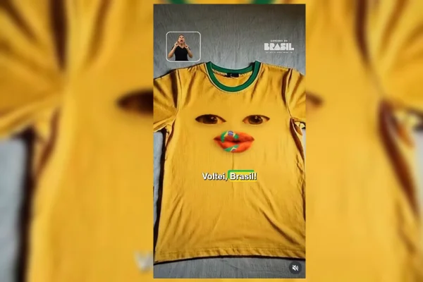 Imagem colorida de camisa da seleção brasileira