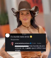 Ana Castela não secalou após comentário sobre seu corpo Ana Castela não secalou após comentário sobre seu corpo