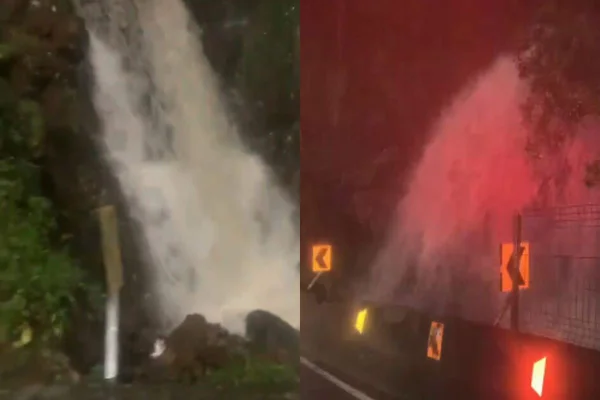 Imagem colorida de acidente em SC -Metrópoles