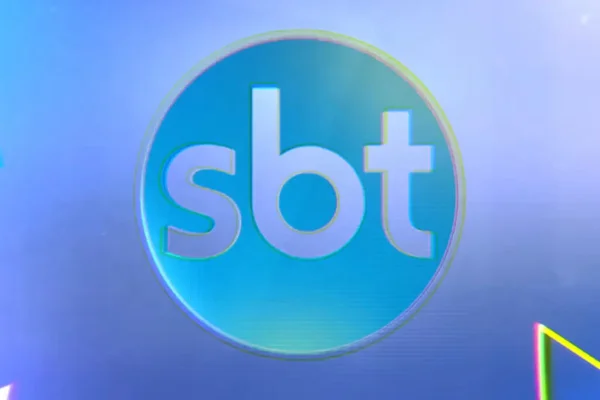 Logomarca do SBT em azul - Metrópoles