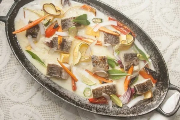 Bacalhau no leite de coco