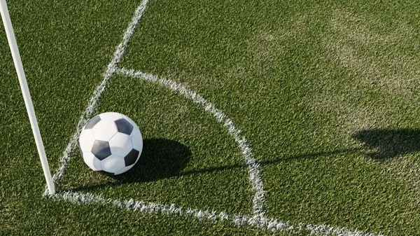 Fotografia colorida mostrando bola na linha de escanteio-Metrópoles APOSTAS