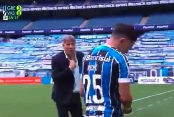 Renato Gaúcho provoca Pepê e diz que irá mostrar o DVD