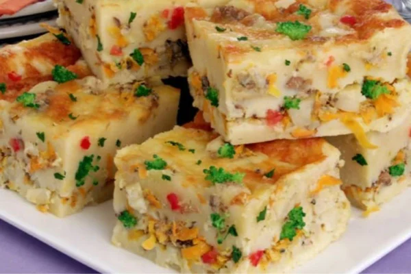 Torta de sardinha com legumes