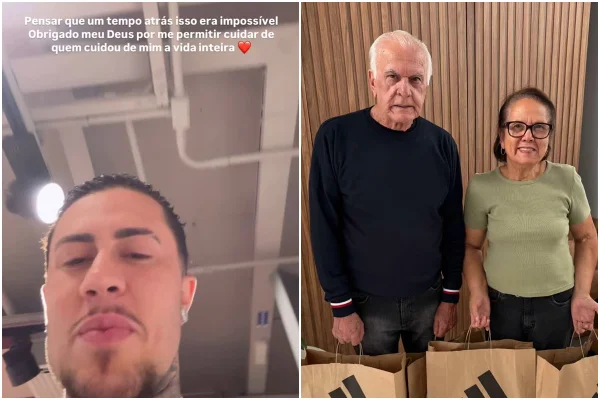 MC Daniel se emociona ao levar os avós para comprar roupas novas