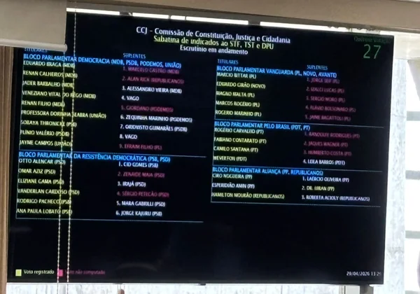 Senado: CCJ já contabiliza todos os 27 votos na sabatina de Messias