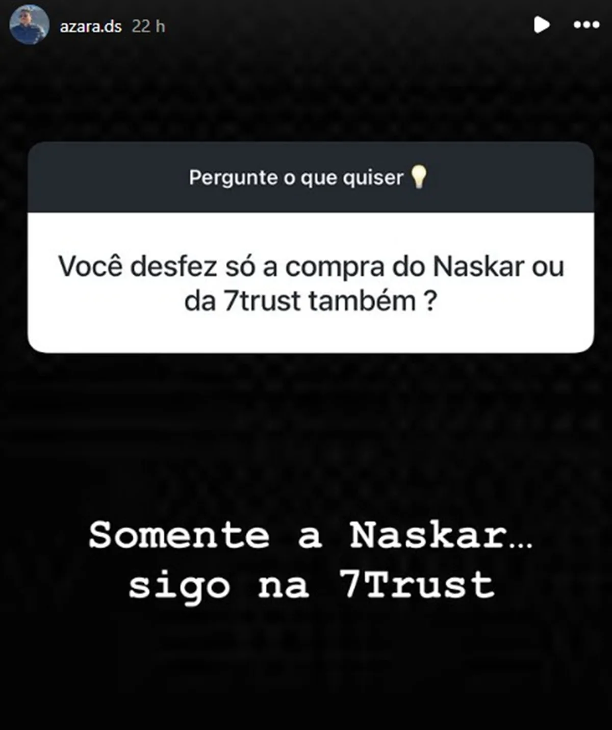 Douglas Silva de Oliveira respondeu perguntas sobre a Naskar Douglas Silva de Oliveira respondeu perguntas sobre a Naskar
