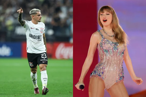 Imagem colorida de Fagner e Taylor Swift- Metrópoles