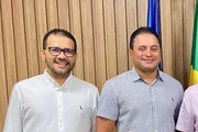 Erik Marinho ao lado do senador Weverton Rocha  (PDT-MA)