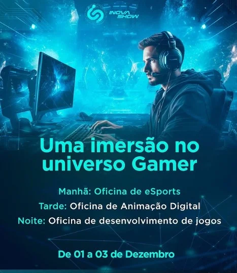 O universo gamer também terá espaço O universo gamer também terá espaço