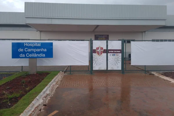 Fachada do Hospital de Campanha de Ceilândia - DF