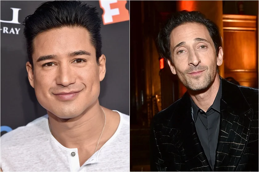 Os atores Mario Lopez e Adrien Brody têm 44 anos Os atores Mario Lopez e Adrien Brody têm 44 anos
