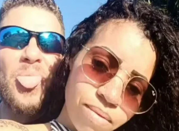 O casal Gilberto Nogueira e Daiane dos Santos Faria, de SP: ela foi condenada por cortar o pênis dele - Metrópoles