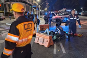 Acidente de moto na Avenida Rebouças, em São Paulo