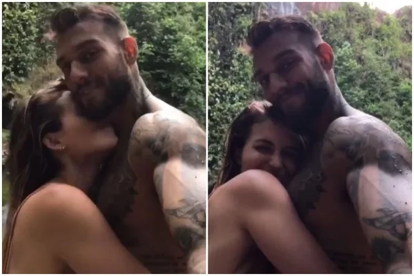 Lucas Lucco curte cachoeira com namorada e fãs suspiram: “Tarzan”