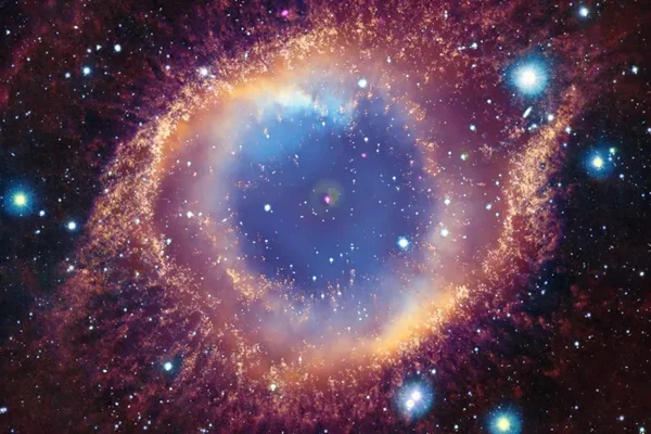 Imagem colorida mostra nebulosa olho de Deus - Metrópoles