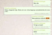 Trocas de mensagens de Roberta Luchsinger
