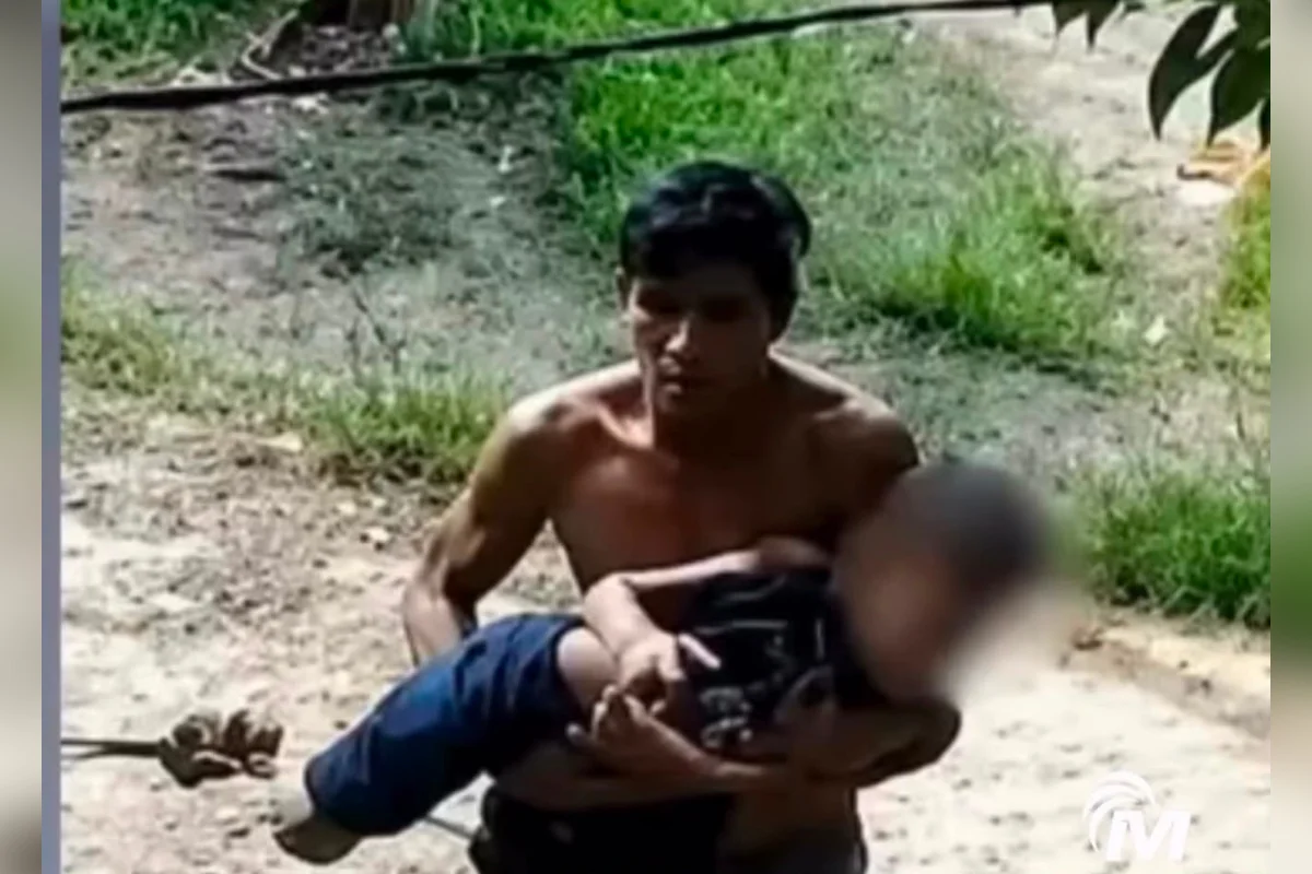 O menino chegou a ser socorrido pelo pai, mas não resistiu O menino chegou a ser socorrido pelo pai, mas não resistiu