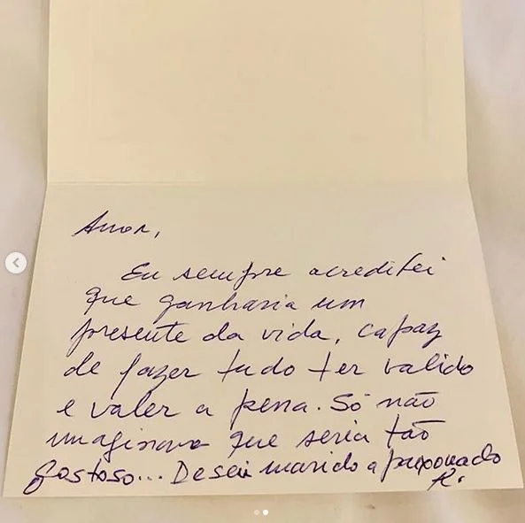 A carta foi escrita por Boechat A carta foi escrita por Boechat