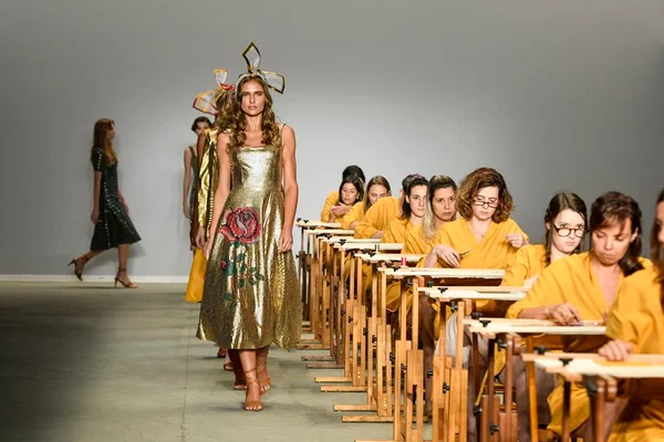Patricia Viera homenageia bordadeiras em desfile no SPFWN46