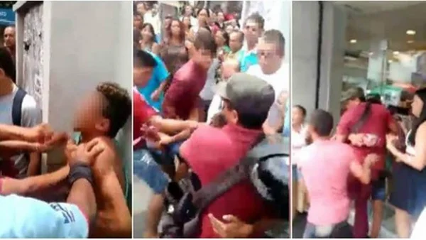 Homem enfrenta multidão para salvar jovem de linchamento. Veja vídeo