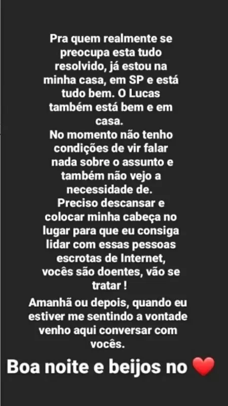 Ex-noiva de Lucas Penteado tentou tirar a própria vida após acusação de traição - destaque galeria Ex-noiva de Lucas Penteado tentou tirar a própria vida após acusação de traição - destaque galeria
