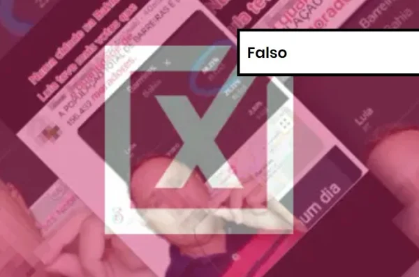 Imagem colorida de postagem falsa sobre vitis de Lula em Barreiras