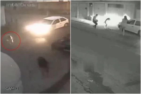 Menina de 5 anos é atropelada no meio da rua em MT. Veja vídeo